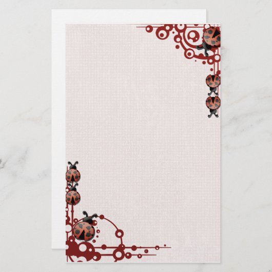 Marienkäfer stationär briefpapier (Vorne/Hinten)