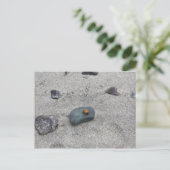 Marienkäfer Strand Postkarte (Stehend Vorderseite)