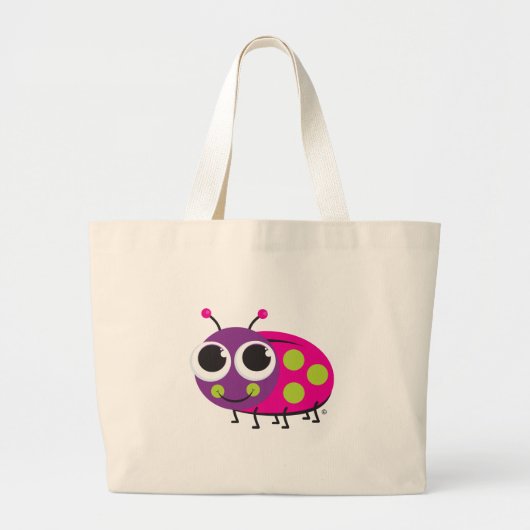 Marienkäfer-Strand-Tasche Jumbo Stoffbeutel (Vorne)