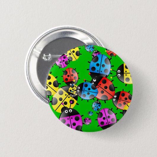 Marienkäfer-Tapete Button (Vorne & Hinten)