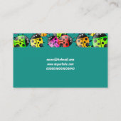 Marienkäfer-Tapete, Ihr Name hier Visitenkarte (Rückseite)