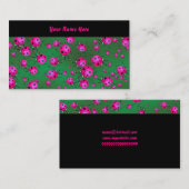 Marienkäfer-Tapete, Ihr Name hier Visitenkarte (Vorne/Hinten)