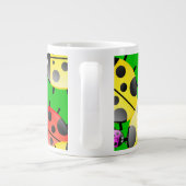 Marienkäfer-Tapete Jumbo-Tasse (Rückseite)