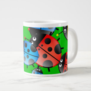 Marienkäfer-Tapete Jumbo-Tasse