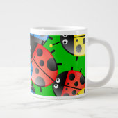 Marienkäfer-Tapete Jumbo-Tasse (Rechts)