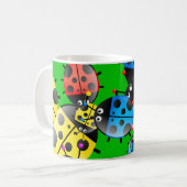 Marienkäfer-Tapete Kaffeetasse (Vorderseite Links)