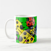 Marienkäfer-Tapete Kaffeetasse (Links)