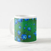Marienkäfer-Tapete Kaffeetasse (Vorderseite Links)