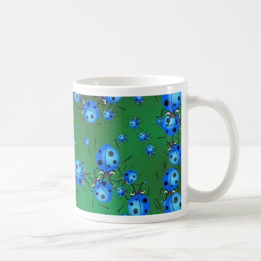 Marienkäfer-Tapete Kaffeetasse (Rechts)