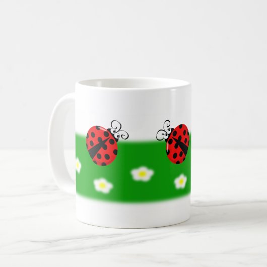 Marienkäfer-Tasse Kaffeetasse (Vorderseite Links)