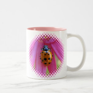Marienkäfer-Tasse Zweifarbige Tasse