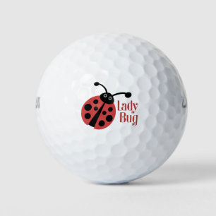 Marienkäfer-Tierdruck-Logo Golfball
