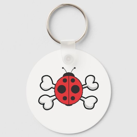 Marienkäfer Totenkopf Schlüsselanhänger (Vorderseite)