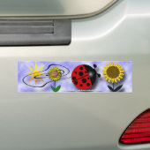 Marienkäfer und Blumen Autoaufkleber (Auf Auto)