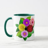Marienkäfer und Blumen Tasse (Links)