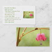 Marienkäfer und Herz-Blume Visitenkarte (Vorne/Hinten)