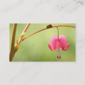 Marienkäfer und Herz-Blume Visitenkarte (Rückseite)