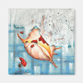 Marienkäfer und Muschel Magnet (Vorne)