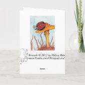 Marienkäfer und Pilz Karte (Rückseite)