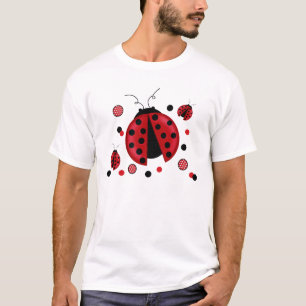 Marienkäfer und Polka-Punkt-T - Shirt