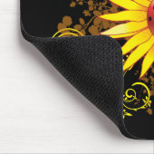 Marienkäfer und Sonnenblume Mousepad (Ecke)