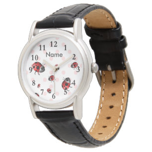 Marienkäfer und Tupfen-Armbanduhr Armbanduhr