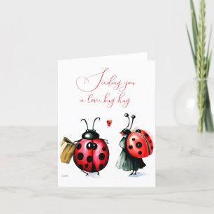Marienkäfer Valentinstagskarte Feiertagskarte