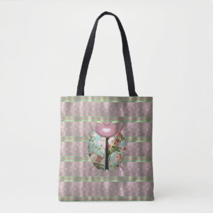 Marienkäfer viktorianische Blumen Rosen süß Tasche