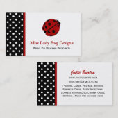 Marienkäfer-Visitenkarte Visitenkarte (Vorne/Hinten)