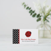 Marienkäfer-Visitenkarte Visitenkarte (Stehend Vorderseite)