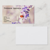 Marienkäfer-Visitenkarte Visitenkarte (Vorne/Hinten)