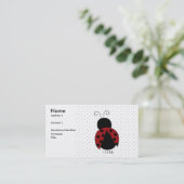 Marienkäfer-Visitenkarte Visitenkarte (Stehend Vorderseite)