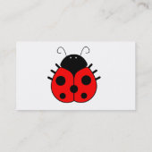 Marienkäfer-Visitenkarte Visitenkarte (Rückseite)