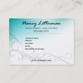 Marienkäfer-Visitenkarteschablone (rot) Visitenkarte (Rückseite)