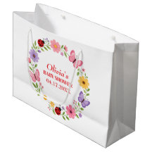 Marienkäfer Wildblumen Baby Mädchen Dusche