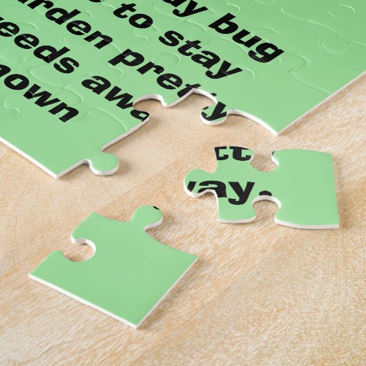 Marienkäfer-Zitat-Puzzlespiel Puzzle (Seite)