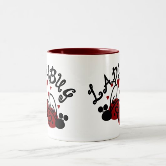 Marienkäfer Zweifarbige Tasse (Mittel)