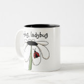 Marienkäfermarienkäfer Zweifarbige Tasse (Vorderseite Links)