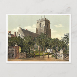 Marienkirche, Folkestone, England, seltene Fotogra Postkarte