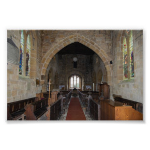 Marienkirche, Leake North Yorkshire Heritage Fotodruck
