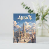Marienplatz, München Deutschland Postkarte (Stehend Vorderseite)