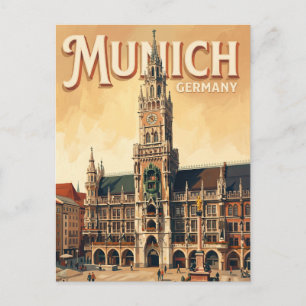 Marienplatz München Deutschland Postkarte