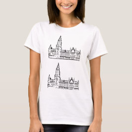 "Marienplatz, München" | Minimalistische Kunst, Se T-Shirt
