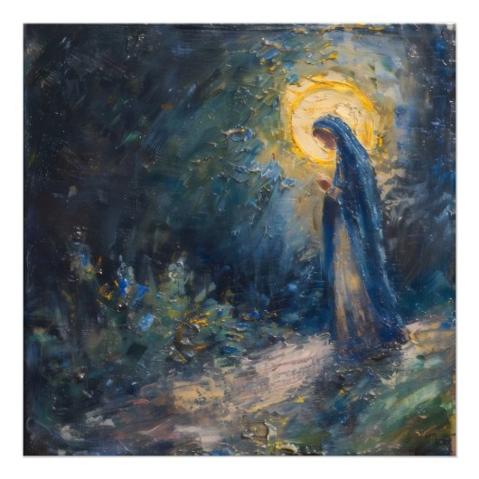 Marienreligiös-Impressionismus Fotodruck (Vorne)