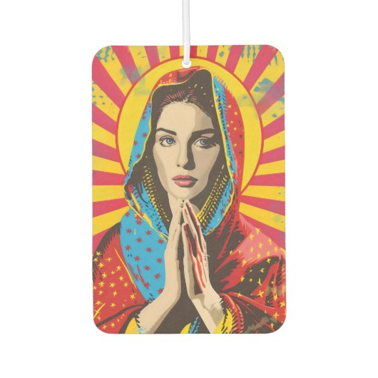 Marienreligiöse Kunst - Pop Autolufterfrischer (Vorderseite)
