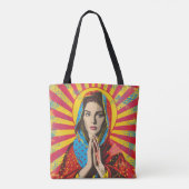 Marienreligiöse Kunst - Pop Tasche (Rückseite)