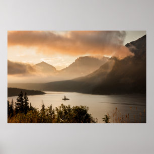 Mariensee  Glacier National Park, Montana Poster