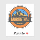 Marienthal, Kansas Aufkleber (Blatt)