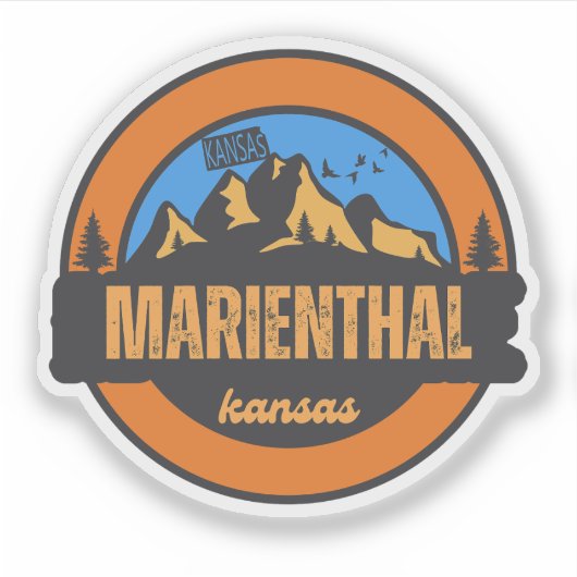 Marienthal, Kansas Aufkleber (Vorderseite)