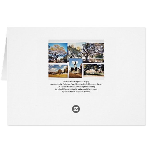 Marie's Coloring Book, Seite 5 Park (Rückseite Horizontal)